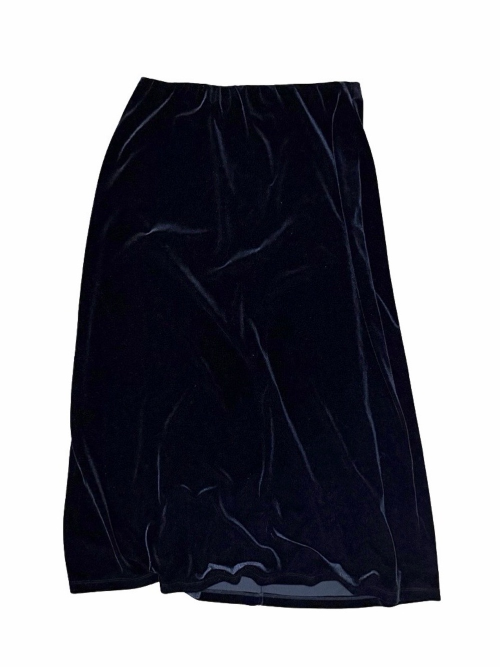 Classic Black Velvet Maxi Skirt